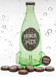 Fallout Nuka Mix Glass Bottle & Caps