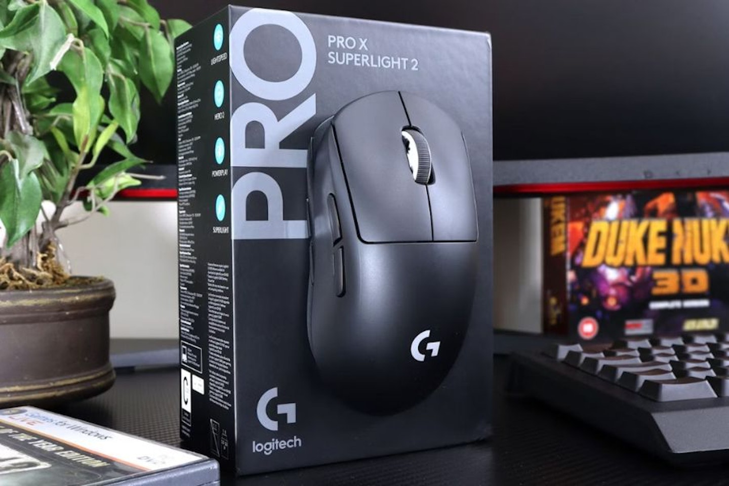 Logitech G Pro X Superlight 2 mouse with box - best Best wireless gaming mouse for FPS 