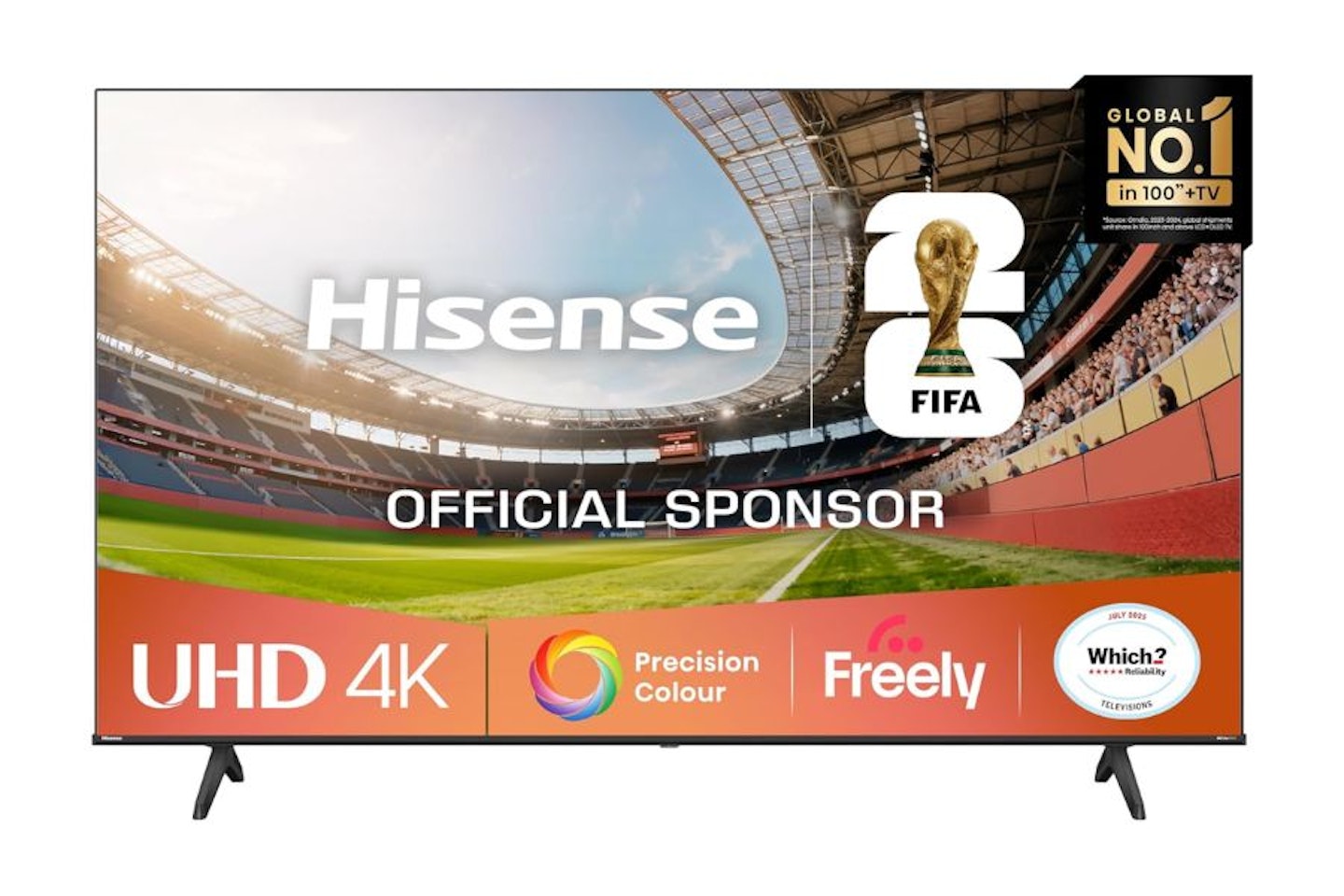 Best 55-inch TVs. Hisense 55" 55E6QTUK 4K Ultra HD Smart TV AI TV. Best budget 55-inch TV