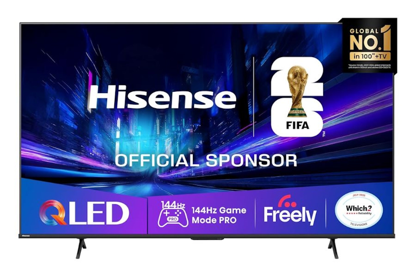 Hisense 55-inch 55E78QTUK PRO 144Hz QLED Smart AI TV
