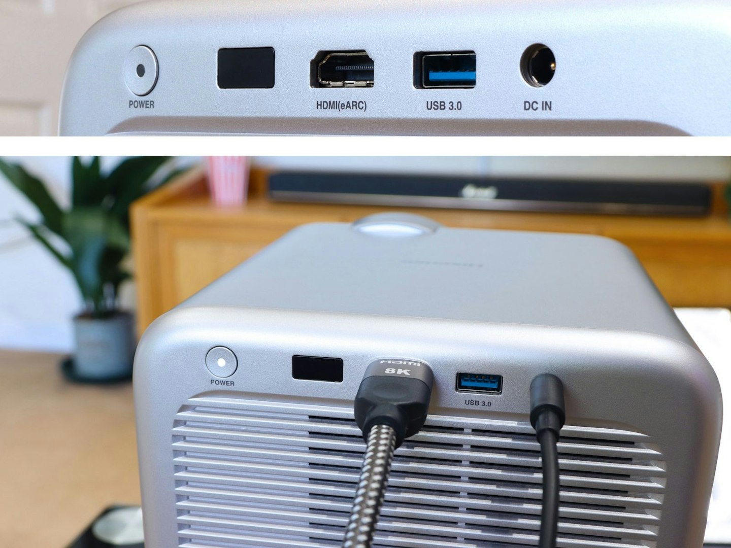 Hisense M2 Pro projector rear inputs