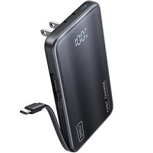 Save 49% Off This Iniu 10,000mAh 45W Power Bank with Built-In AC Plug and USB Cable