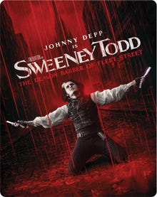Sweeney Todd: The Demon Barber of Fleet Street (Limited Edition Steelbook) [4K UHD + Blu-Ray + Digital Copy]