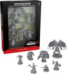 Dungeons & Dragons x World of Warcraft Official Miniatures (Set 1) | 6 Horde Figures & Illidan Stormrage